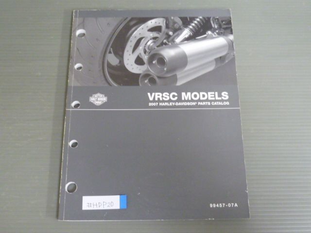 2007 VRSC MODELS 英語 ハーレーダビッドソン パーツカタログ パーツリスト 送料無料拍卖