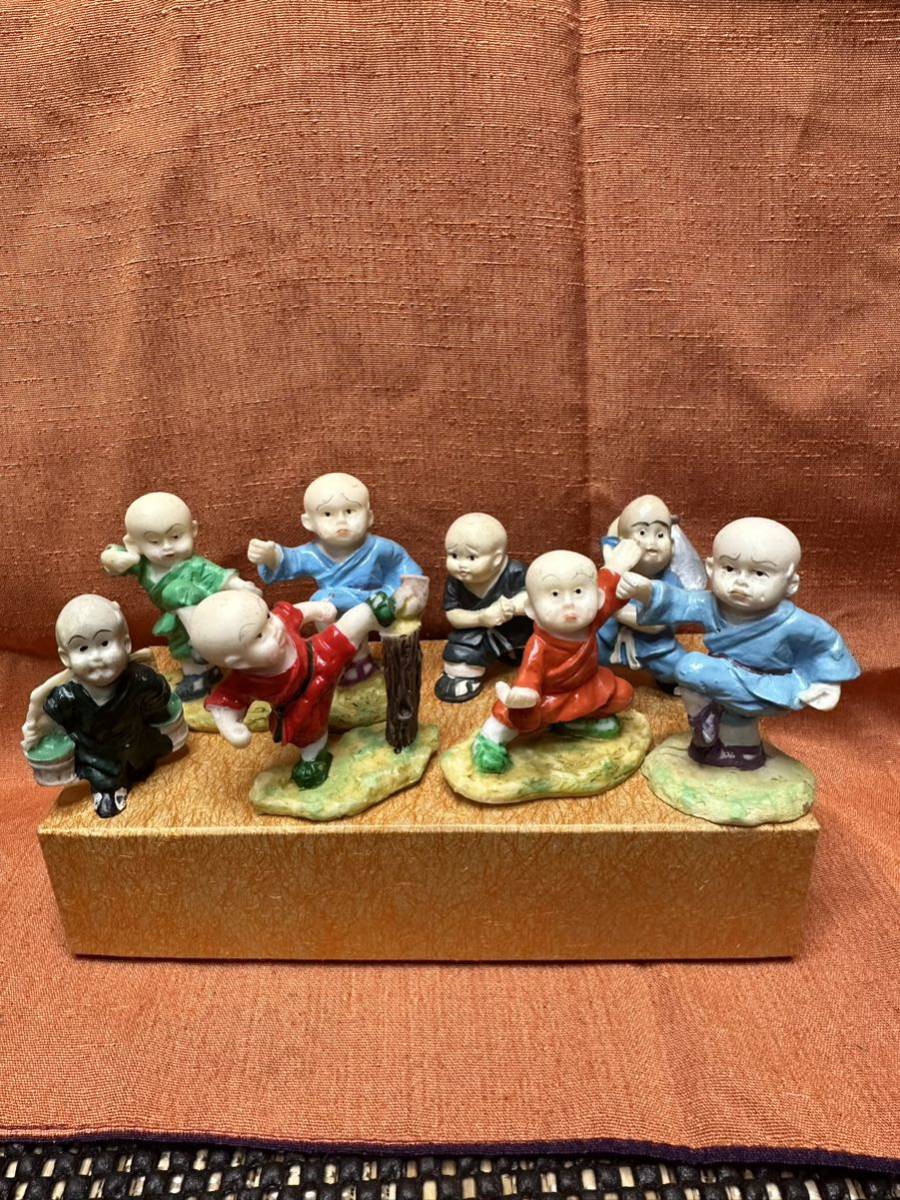 置物 人形 少林寺小僧8個コレクション拍卖