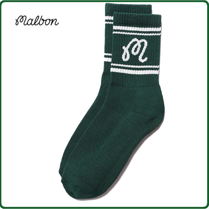 ■■Malbon Glolf■■マルボンゴルフ 非売品 ノベルティ 男性用靴下 グリーン 韓国直送♪拍卖