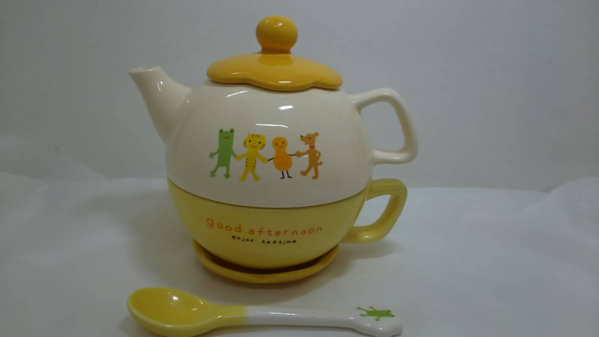 【外部-0485】中古品/Personal teaset/千趣会/茶器/ポット/カップ/皿/スプーン/陶器(YS)拍卖