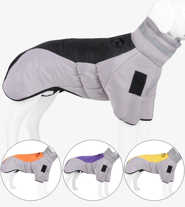 犬服 綿服 コート ペット服 冬 中大型犬 防撥水ドッグウエア 四足 防寒 厚い お散歩 お出かけ X836拍卖