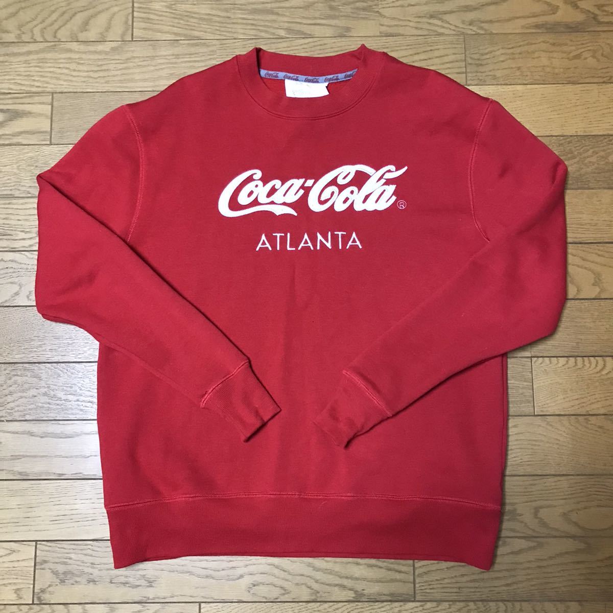Cola Cola MEN’S CREWNECK SWEATSHIRT size-SM(着丈67身幅56) 中古(美品) 送料無料 NCNR拍卖