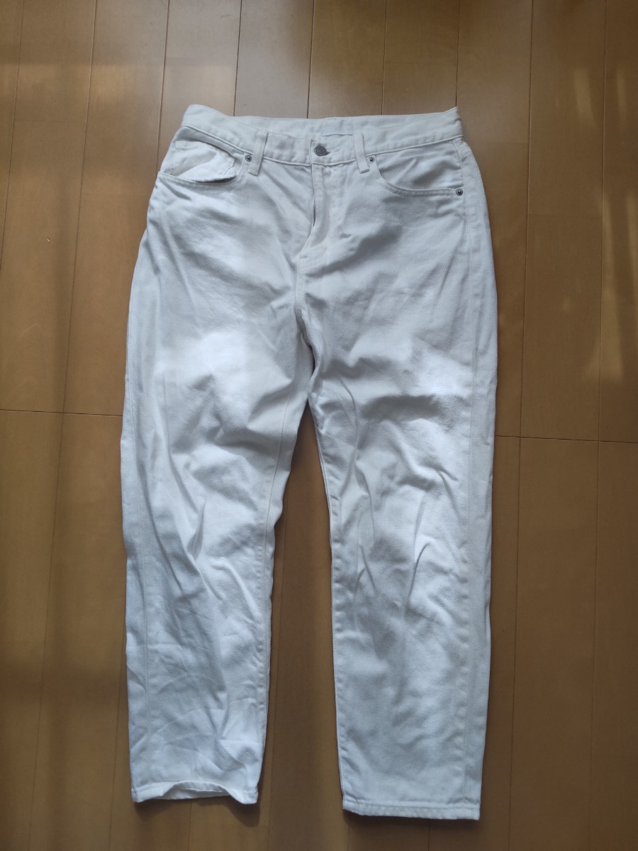 良品!ユニクロ 白デニム 25拍卖