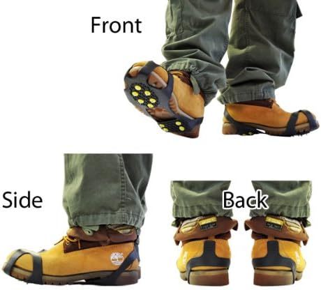 ★★ (XL:29.0cm-31.0cm(ブラック) 強力の10ピン 雪道 滑り止めスパイク拍卖