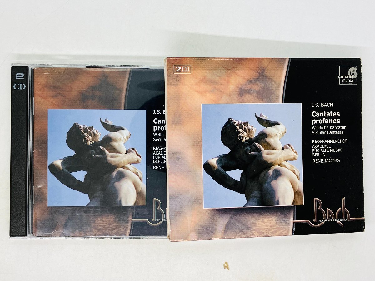 即決CD BACH / CANTATES PROFANES Weltliche Kantaten / RENE JACOBS / スリーブ付き HMX 2951544.45 N05拍卖
