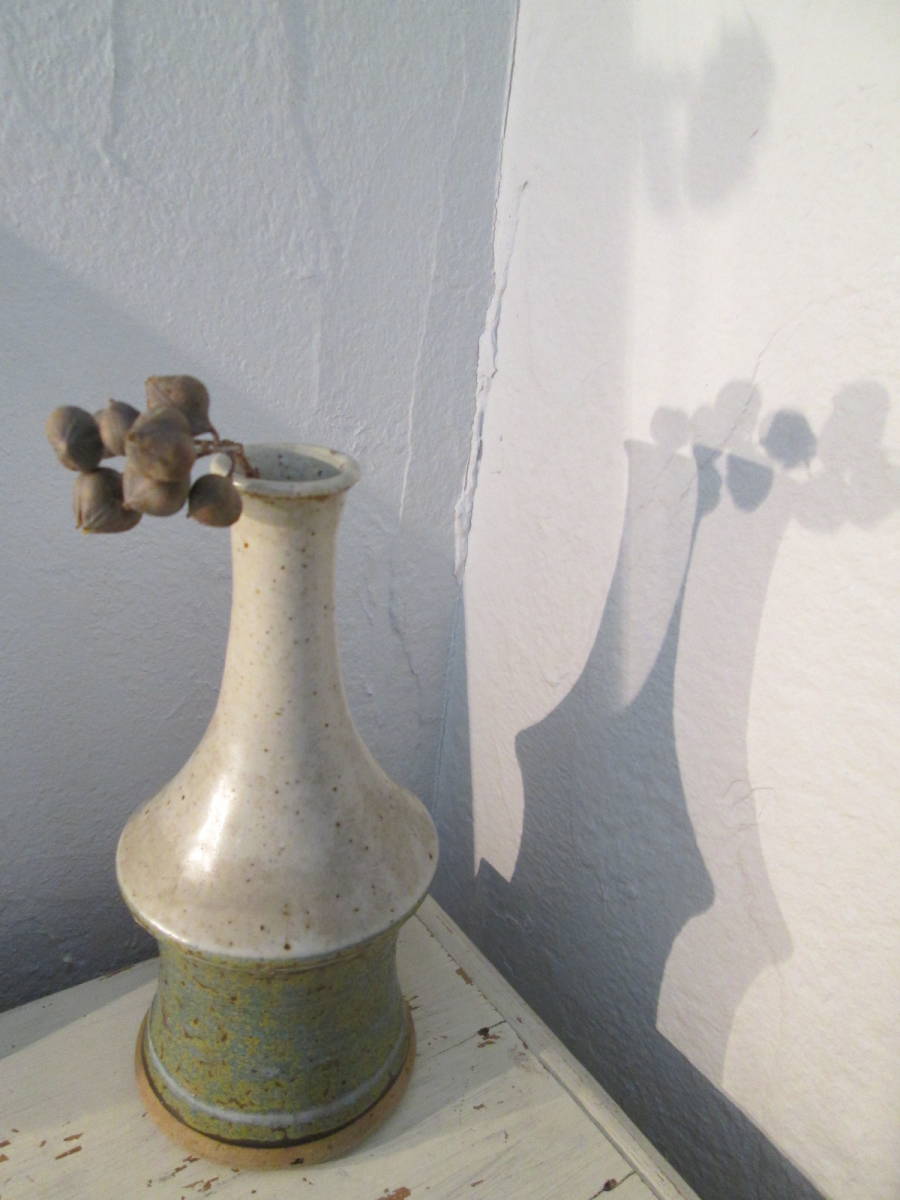 スウェーデンアンティーク・ビンテージ ジョン・アンダーソンJohn Anderssonの花瓶・ベース☆ホガナス窯☆色彩がとてもきれい/刻印あり拍卖