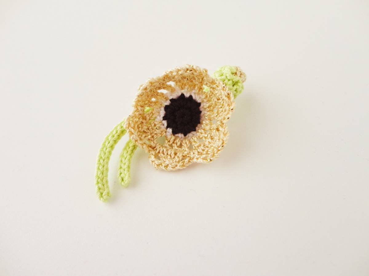 可憐なアネモネのブローチ*ピン*ハンドメイド*36拍卖