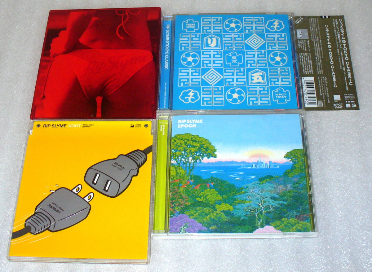C3■RIP SLYME リップ・スライム シングル・アルバム4枚セット◆①TOKYO CLASSIC (帯つき)②JOINT③EPOCH エポック④熱帯夜拍卖