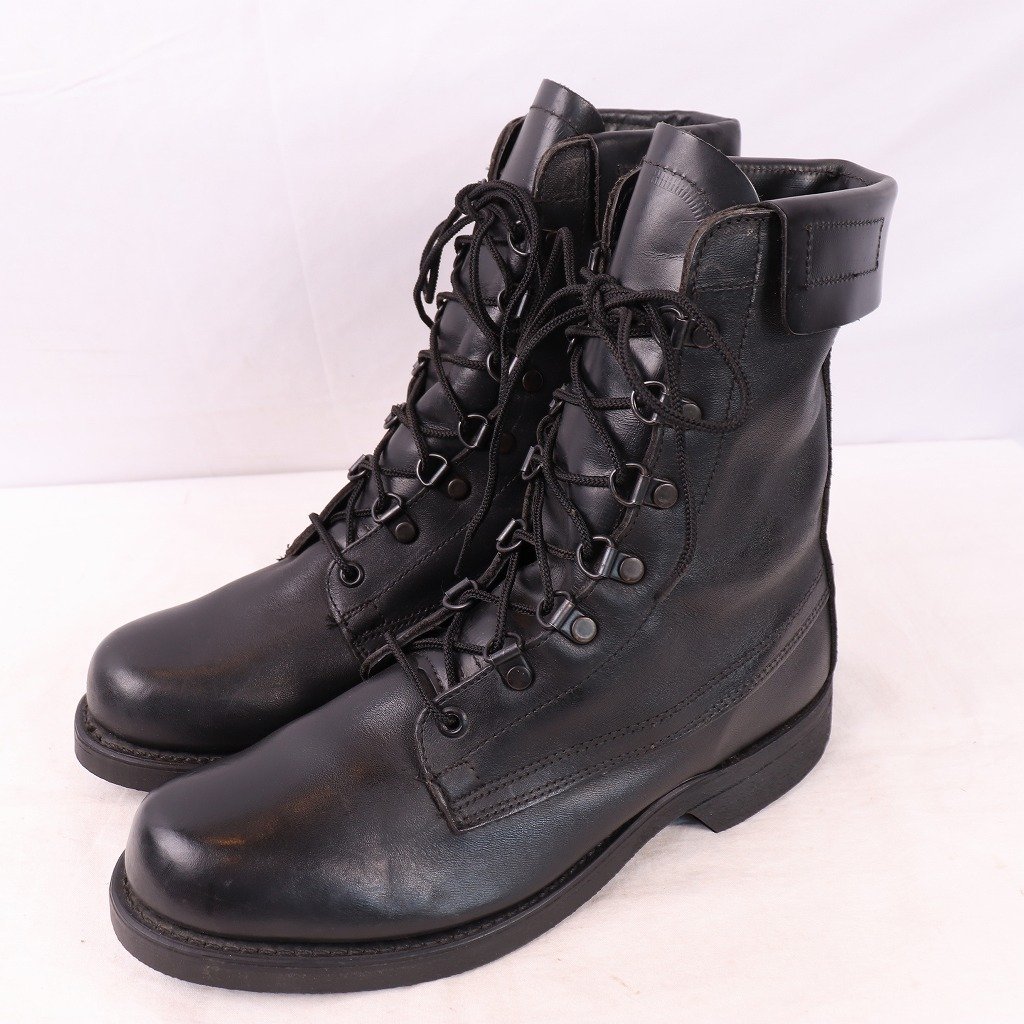 90's USA製 ミリタリーブーツ 7 D/ ~25.0cm 位 アメリカ製 スチール無し ブラック usarmy usアーミー メンズ ヴィンテージ 中古 eb1119拍卖