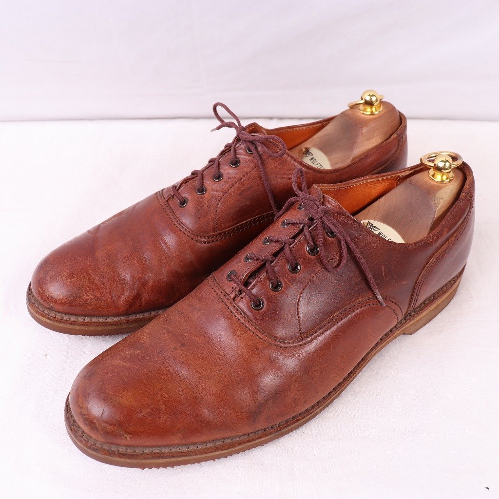 Walk-Over 10 1/2 M / 28.5cm 位 ウォークオーバー サドルシューズ 内羽根 茶 ブラウン ドレス メンズ 古着 中古 ds4155拍卖