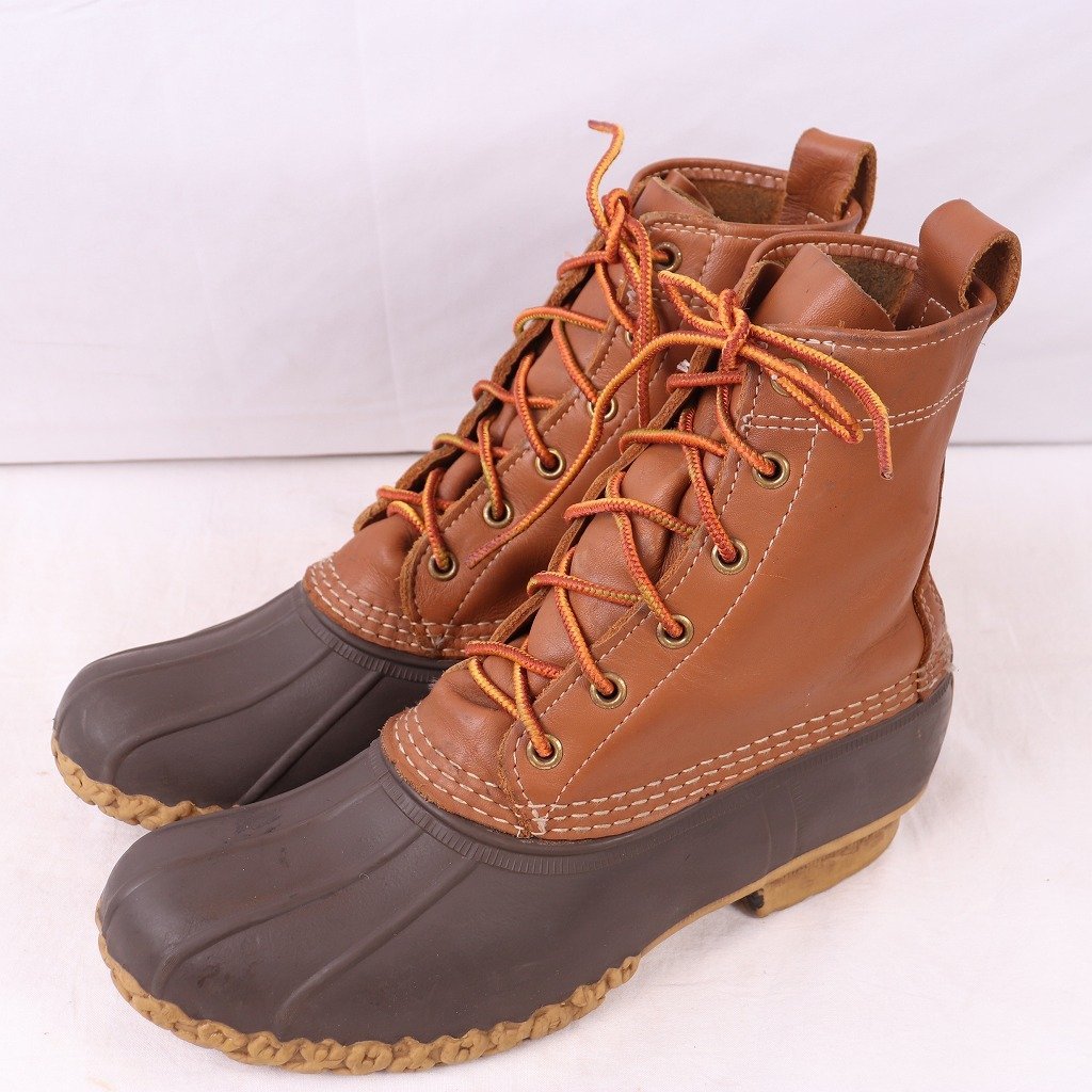 USA製 ビーンブーツ メンズ 25.5cm 位 6ホール アメリカ製 LLビーン L.L.Bean ハンティング メンズ ブーツ 中古 bb931拍卖