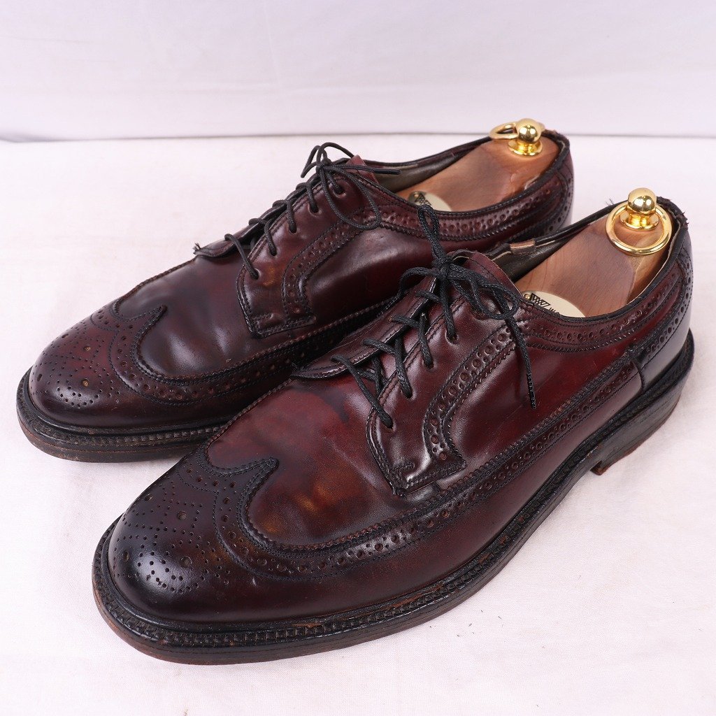 HANOVER 8 1/2 E/C 70's 位 L.B.sheppard コードバン ウイングチップ LBシェパード ヴィンテージ ハノーバー ドレス 中古 メンズ ds4187拍卖
