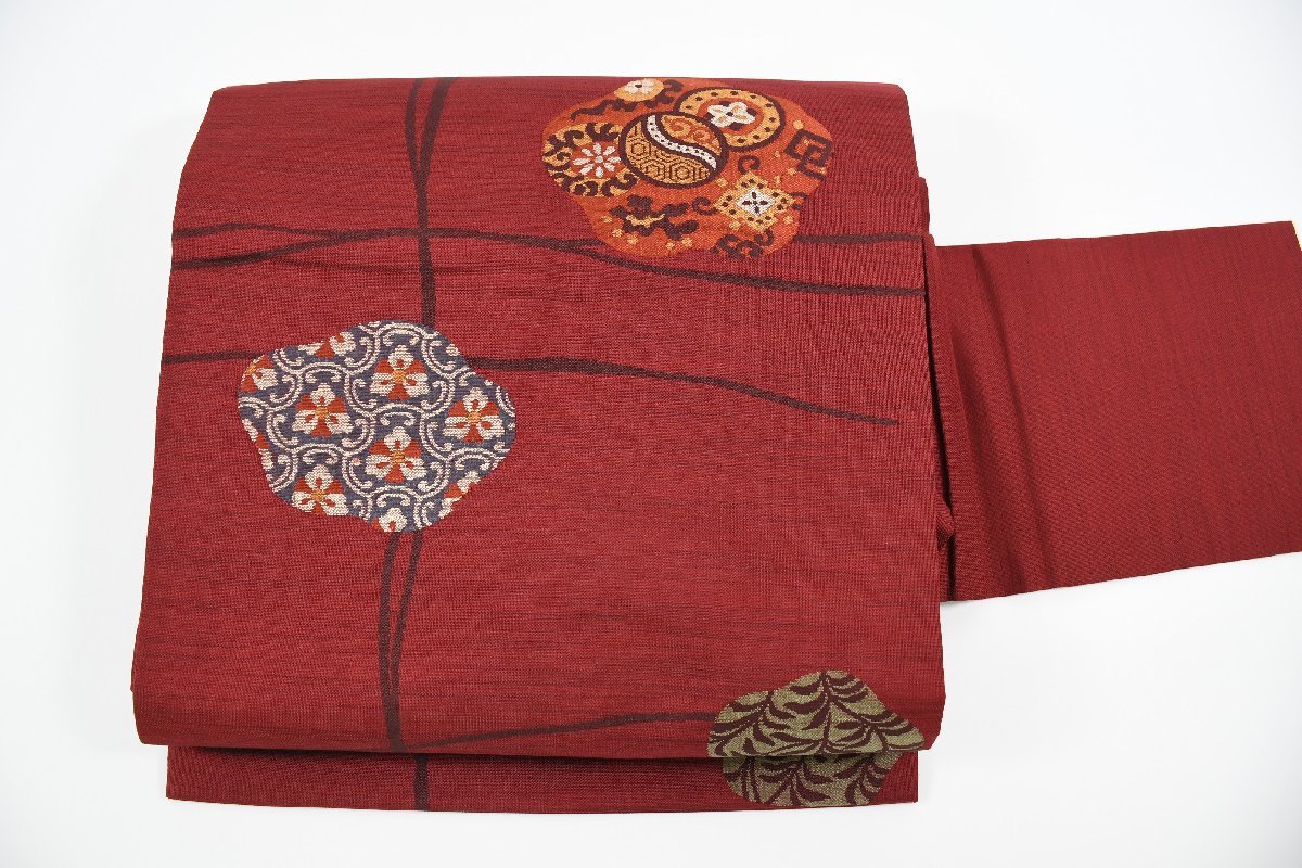 名古屋帯 花 梅 帯丈362cm ★着物屋 ne-6939 桜庭呉服店拍卖