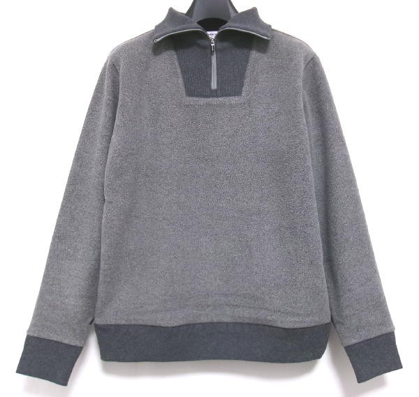 未使用品★mila schon SPORT★ミラショーン★ゴルフ★フリース ハーフジップ プルオーバー★46★グレー★サンプル拍卖