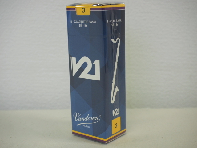 バスクラリネットリード Vandoren バンドレン V21 硬度3【定形外郵便】【日時指定非対応】拍卖