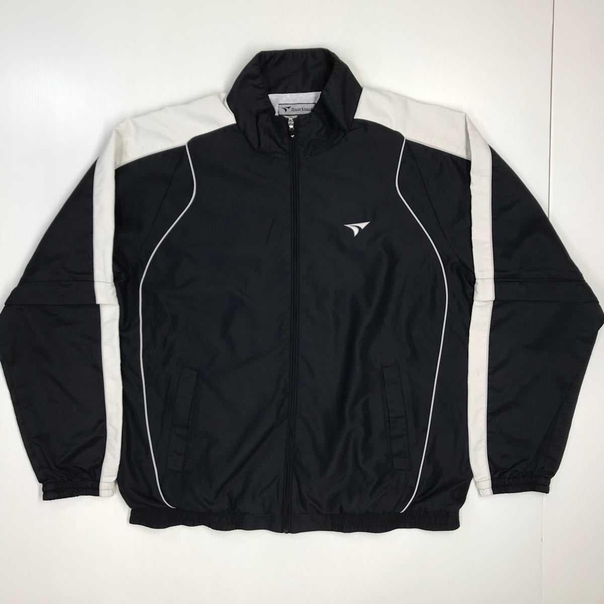 TOUR STAGE ツアーステージ ナイロンジャケット 保温裏地 2way 半袖 長袖 メンズ Lサイズ 312-40a拍卖