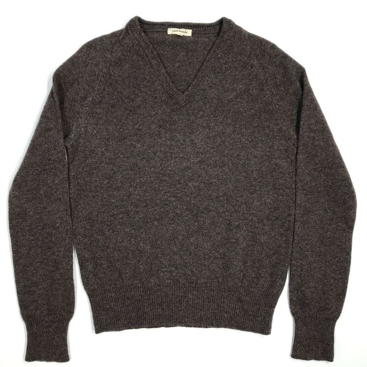 URBAN RESEARCH アーバンリサーチ ニットセーター Vネック ウール レディース 38 Mサイズ ブラウン 312-64a拍卖