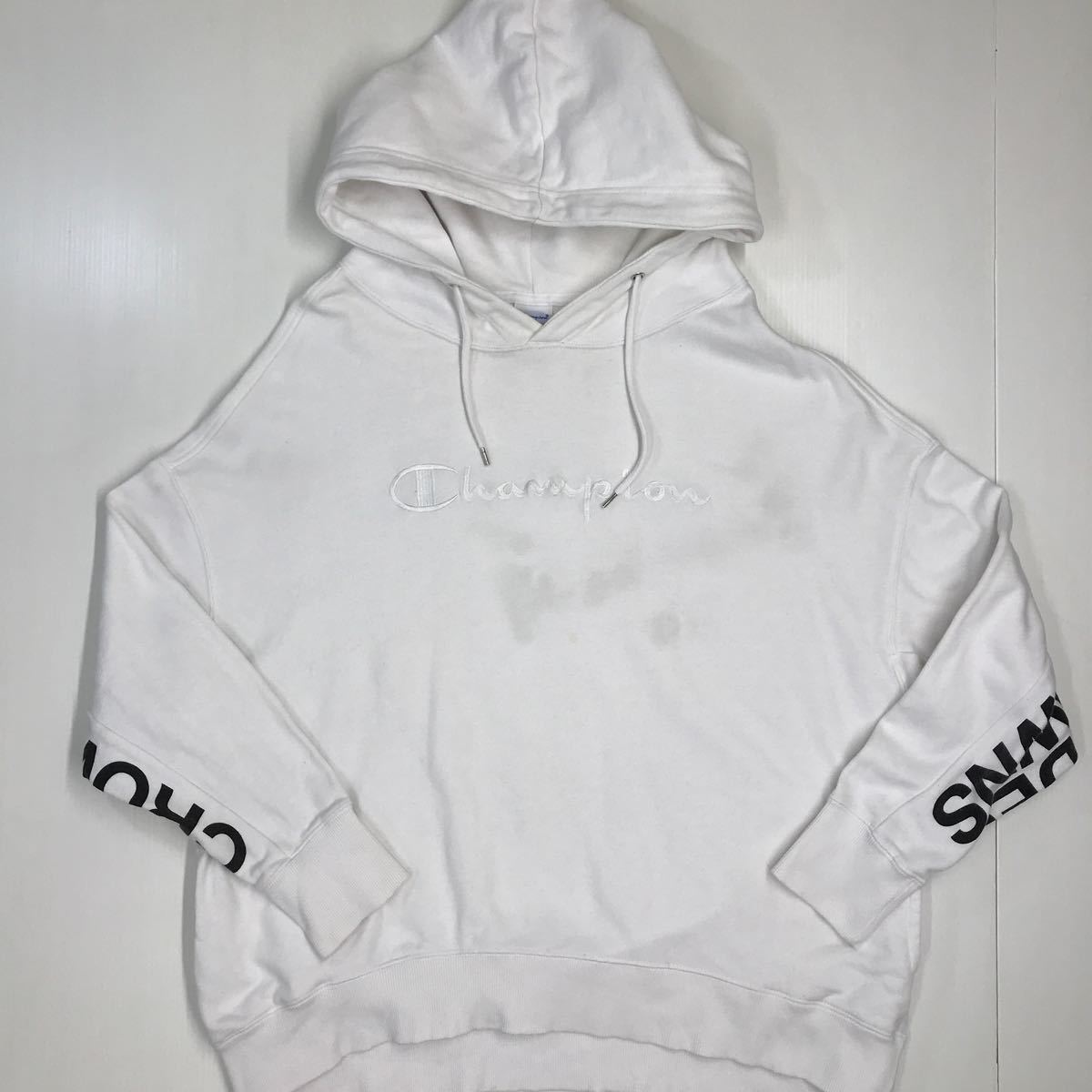 Champion× RODEO CROWNS チャンピオン× ロデオクラウン スウェットパーカー ドロップショルダー メンズ フリーサイズ 312-87a拍卖