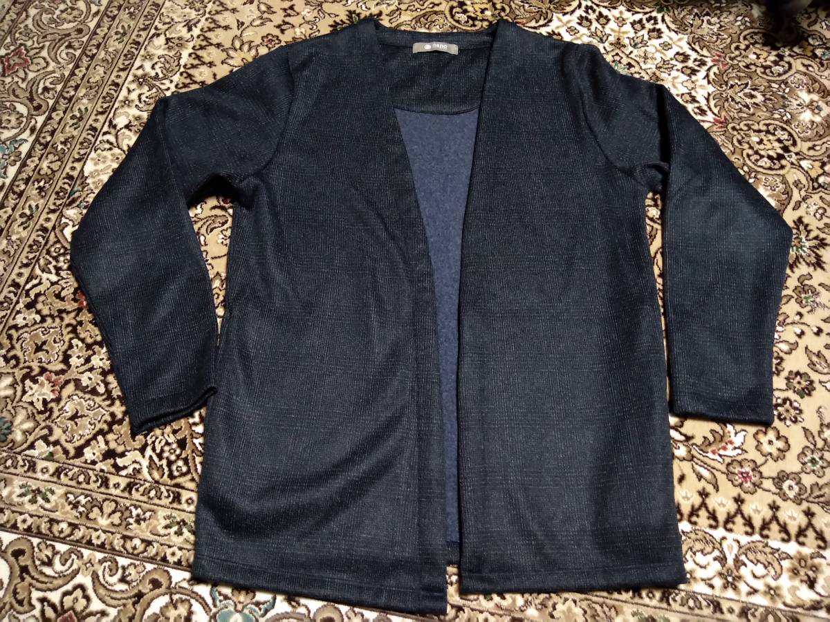 ナノユニバースnano universeノーボタンカーディガンM マッコイフェローズミスターフリーダムシュガーケーン拍卖