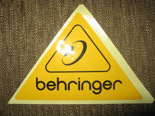 ◆未使用◆超激レア◆behringer◆ベリンガー◆シール◆ステッカー◆訳アリ◆拍卖