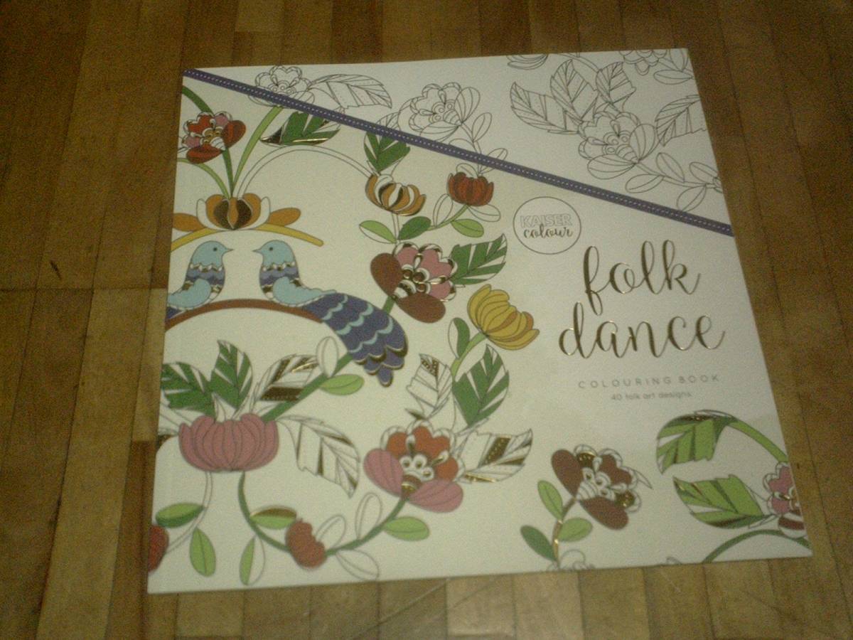 § KAISERCRAFT(カイザークラフト) カイザーカラー(塗り絵) Folk Dance Colouring CL515★おとなのぬりえ 大人のぬり絵拍卖