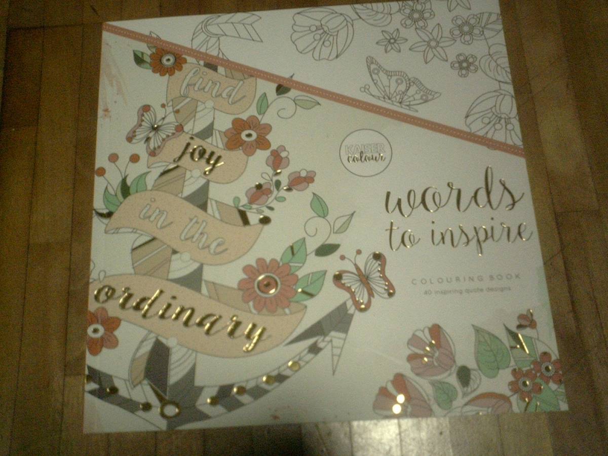 § KAISERCRAFT(カイザークラフト) カイザーカラー(塗り絵) Words to Inspire CL525★おとなのぬりえ 大人のぬり絵拍卖