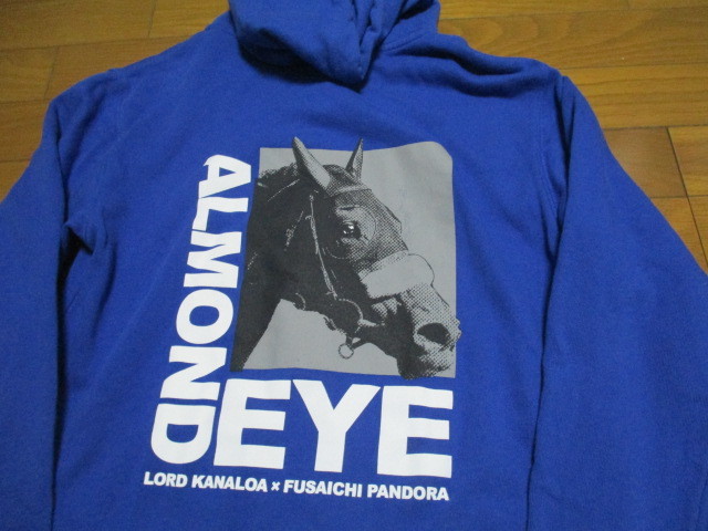 激レア ALMOND EYE スウェット パーカー Mサイズ 競馬 馬 アーモンドアイ LORD KANALOA FUSAICHI PANDORA拍卖