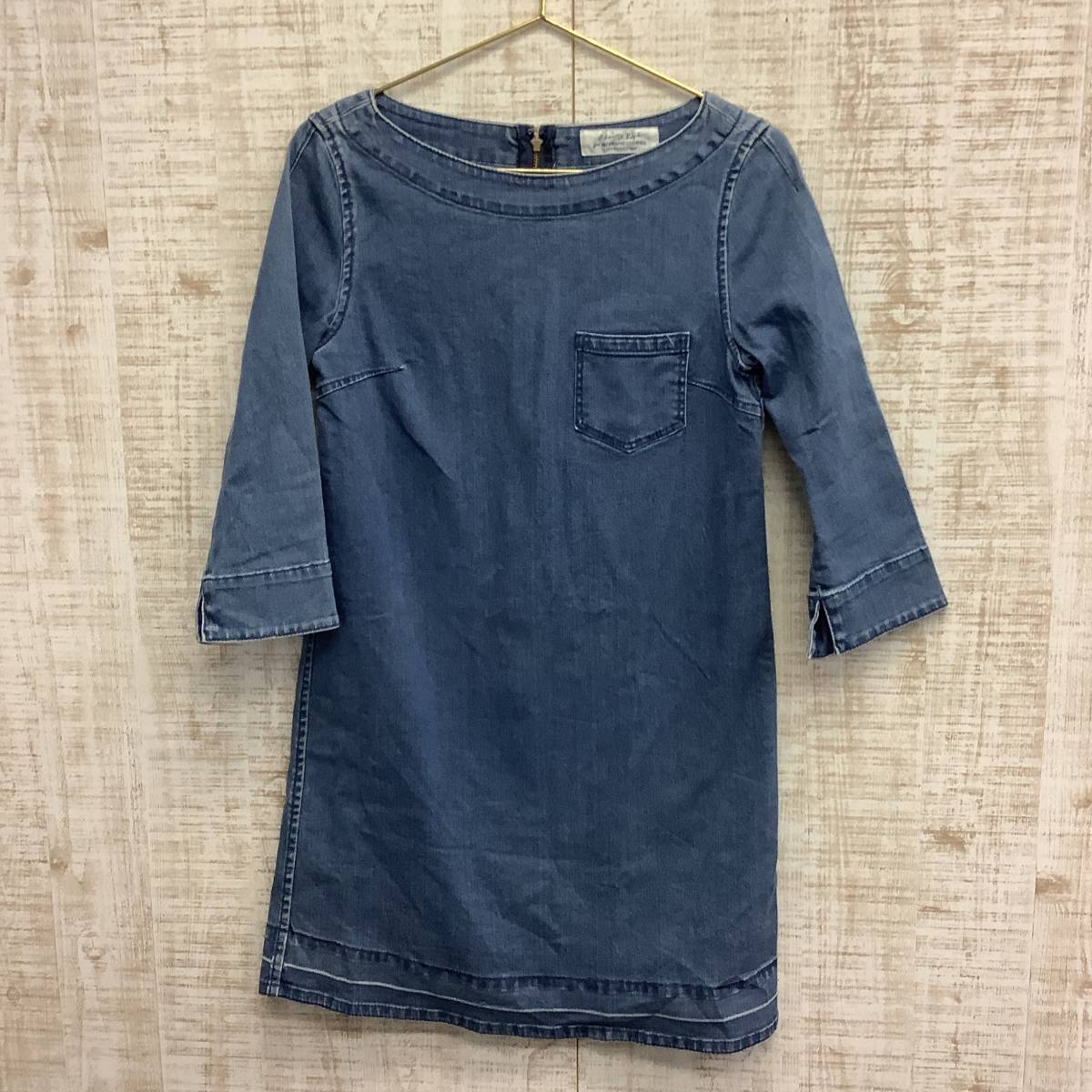 A432◇ADAM ET ROP | アダム エ ロペ デニム ワンピース 美品 サイズ38拍卖