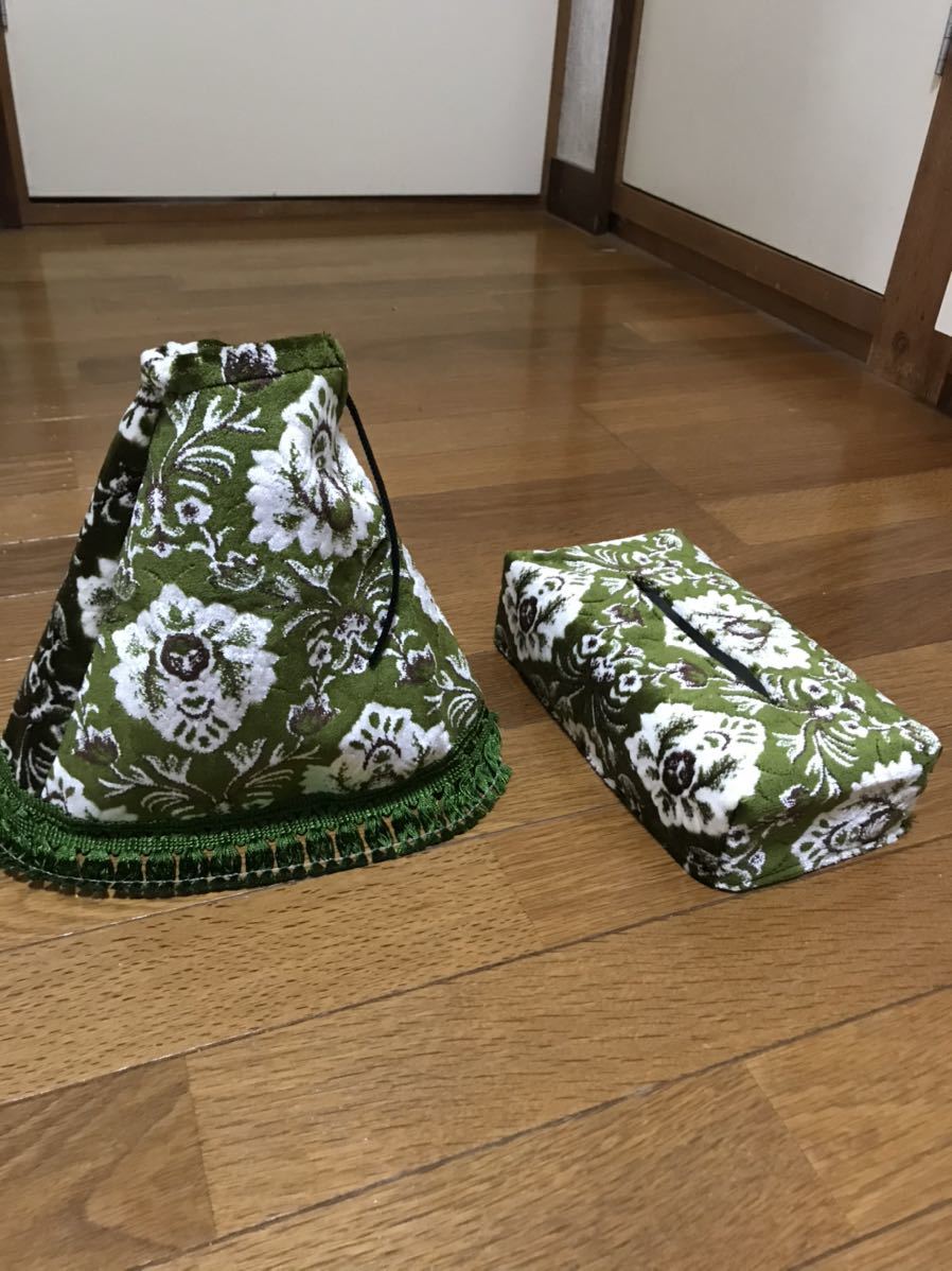 新品 シフトブーツ ティッシュカバーセット 新格子グリーン デコトラ レトロ拍卖