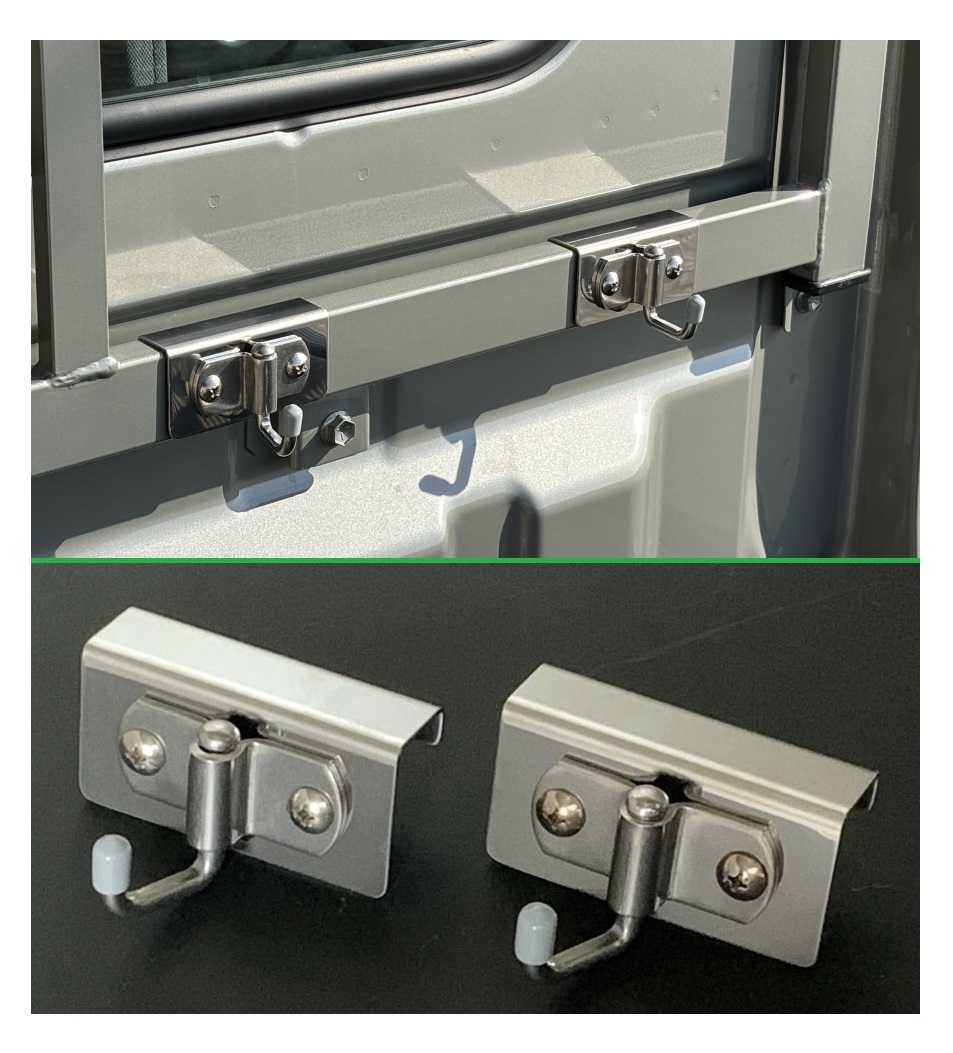 ☆軽トラック ミニキャブトラック DS16T アングルポスト(鳥居)用 多目的ステンレスフック 2個SET 便利アイテム 拍卖