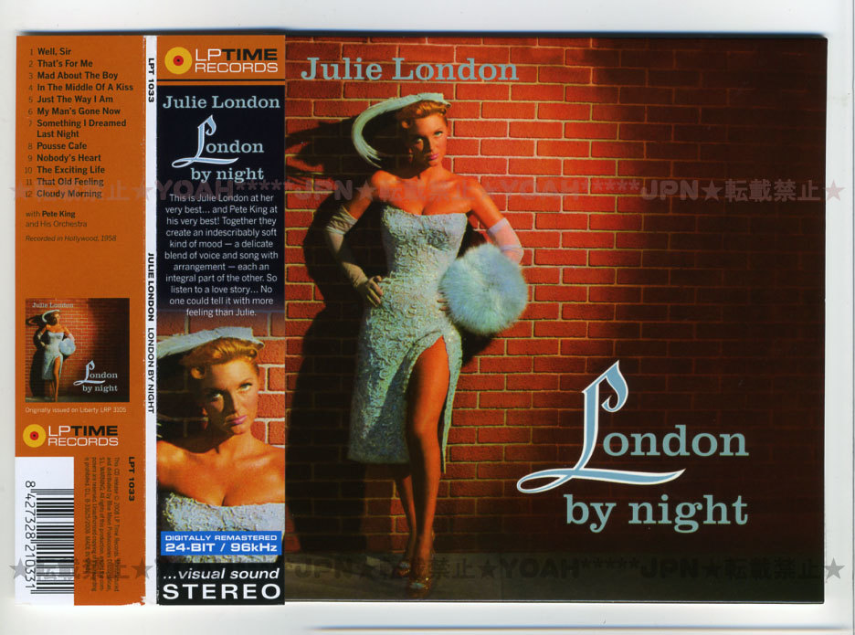 名盤 紙ジャケ 女性JAZZ VOCAL ☆ JULIE LONDON / LONDON BY NIGHT ( LPT1033 )☆ ジュリー・ロンドン, 24bit / 96kHzデジタル・リマスター拍卖