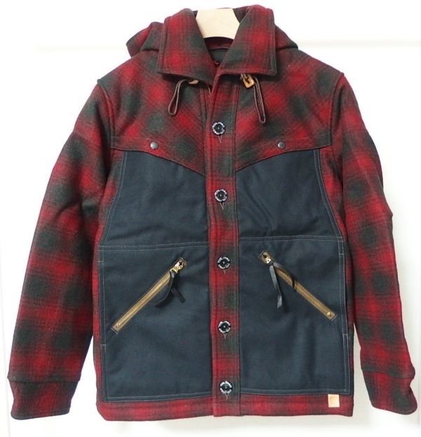 COLIMBO コリンボ ORIGINAL FORESTER COAT HEAVY WEIGHT WOOL MELTON フォレスター コート S ウール メルトン チェック拍卖