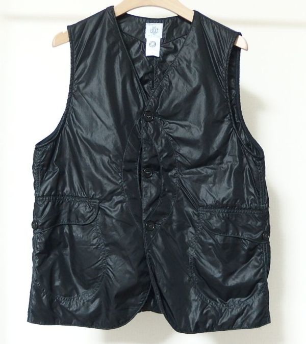 POST O'ALLS OVERALLS ポスト オーバーオールズ ROYAL TRAVELER NYLON TAFFETTA 中綿 ナイロンタフタ ロイヤルトラベラー ベスト S 黒拍卖