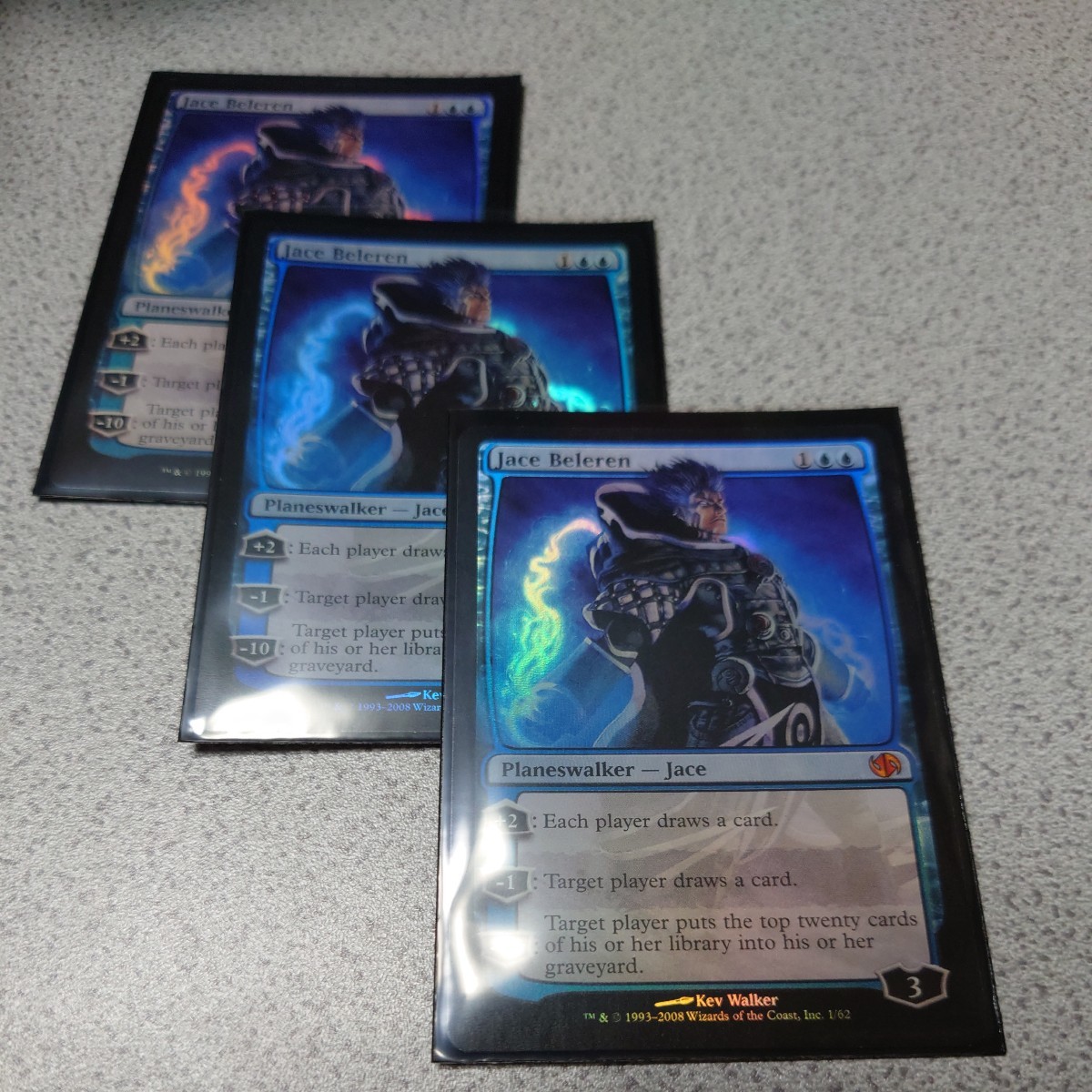 MTG JVC ジェイス・ベレレン 英語foil 三枚セット 即決拍卖