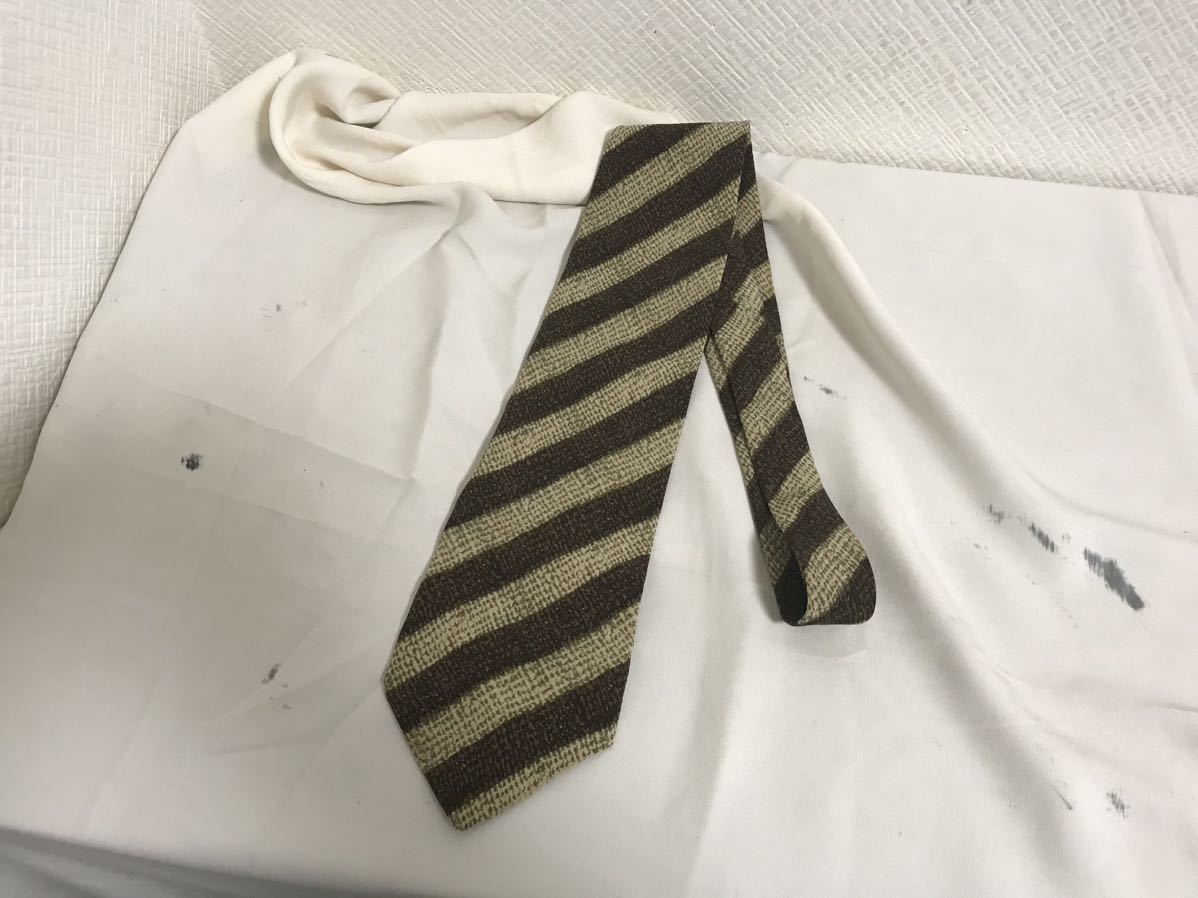 本物ジョルジオアルマーニGIORGIOARMANIシルク柄ネクタイ旅行メンズスーツビジネスミリタリーパーティードレス結婚式茶ブラウンイタリア製拍卖