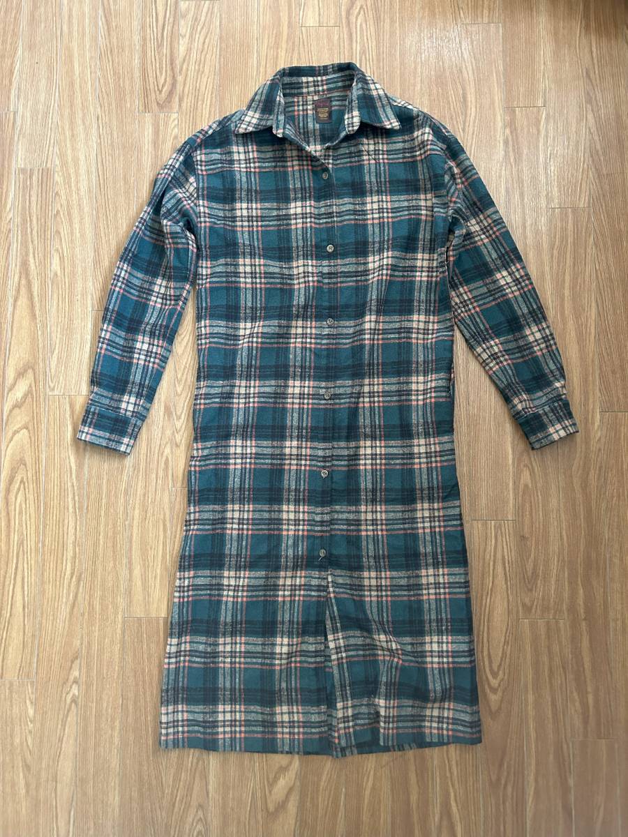 ★Ungrid アングリッド ワンピース 厚手 ロングスカート チェック 緑×オレンジ サイズフリー かわいい拍卖