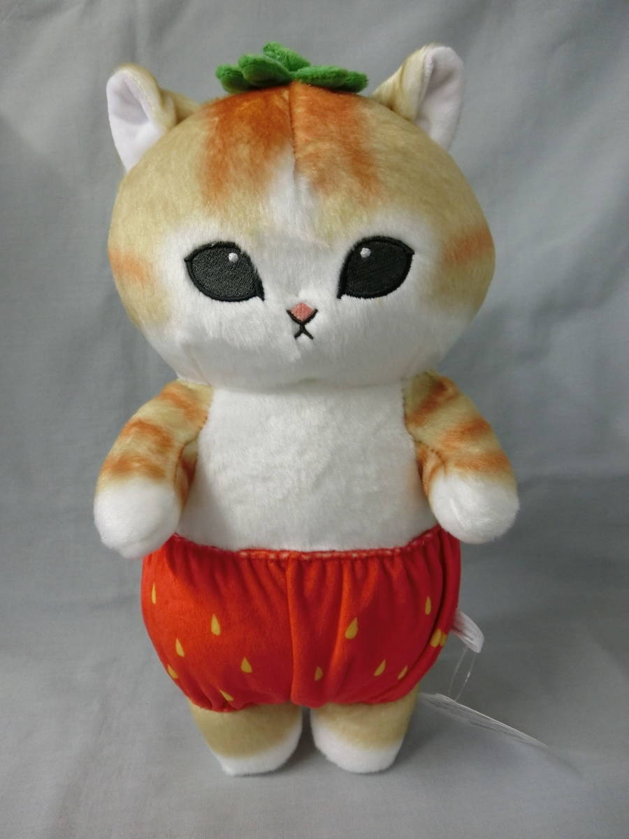 フルーツにゃん BIGぬいぐるみ ~上手に立てるよ~ 全1種 タグ付き フクヤ ポリエステル 身長34センチ拍卖