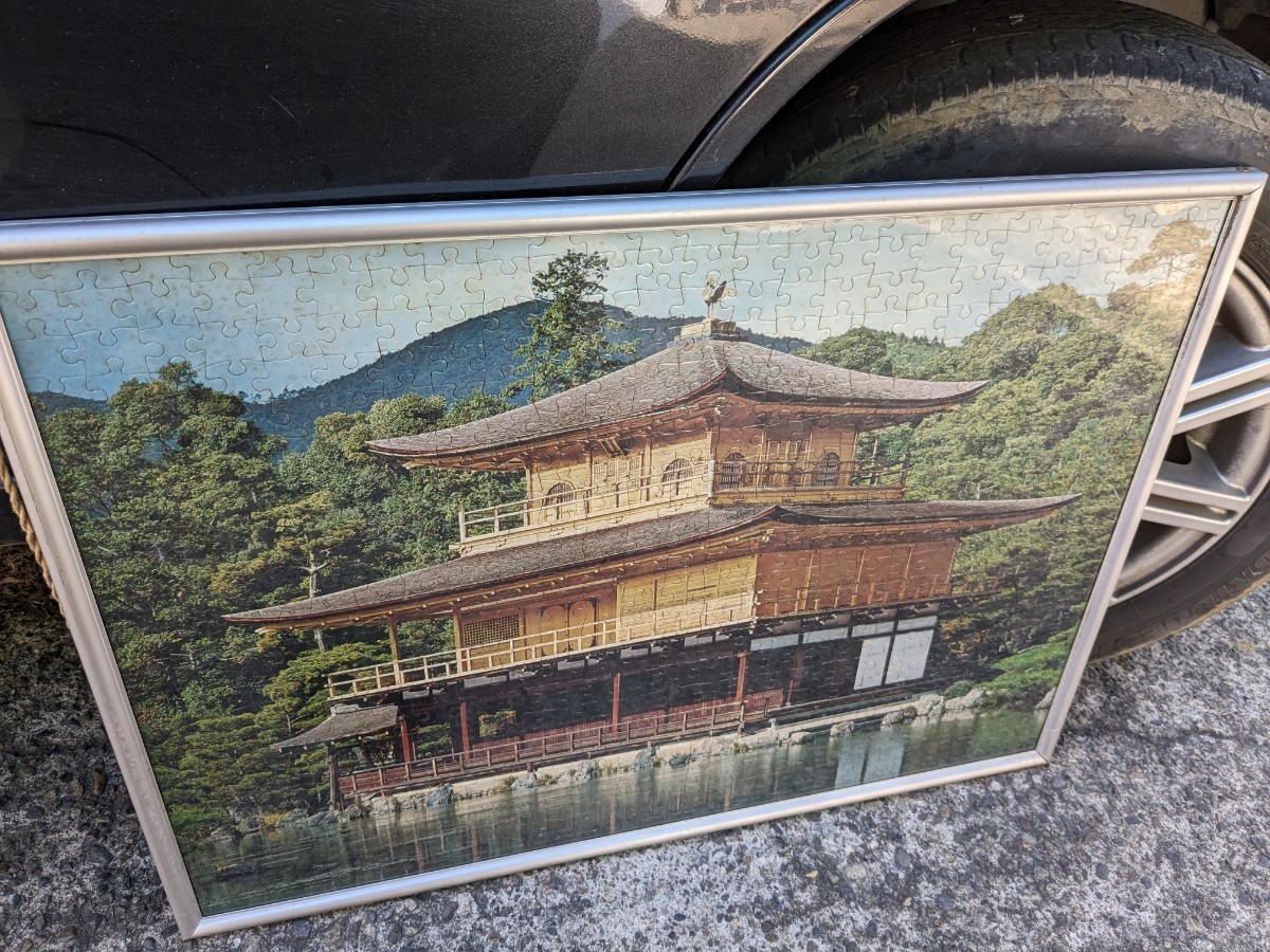 ジグゾーパズル 金閣寺 当時物 61.5×46センチ レトロ パズル拍卖