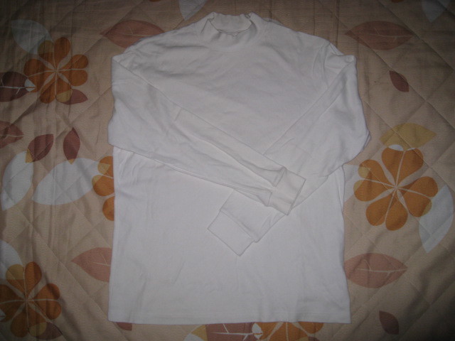 【古着】 ☆ UNIQLO・ユニクロ / SOFT TOUCH COTTON / ハイネックセーター 長袖 / ホワイト / お買い得品!② 拍卖