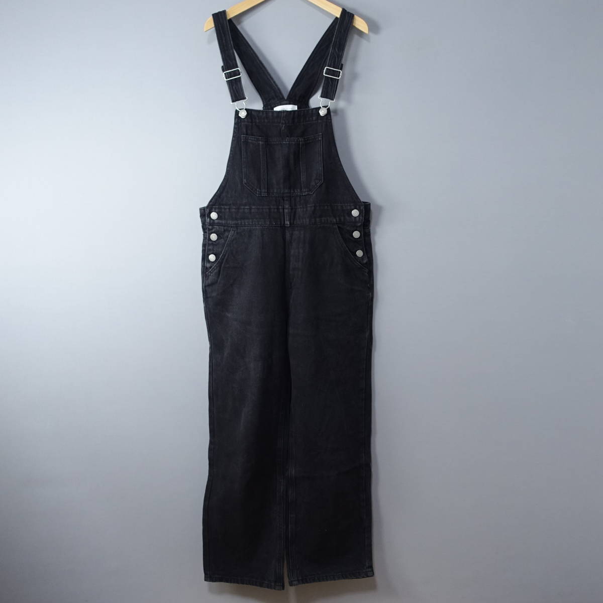 Simplicite シンプリシテェ/デニム/オーバーオール/サロペットパンツオーバーオール/ブラック/黒/レディース拍卖