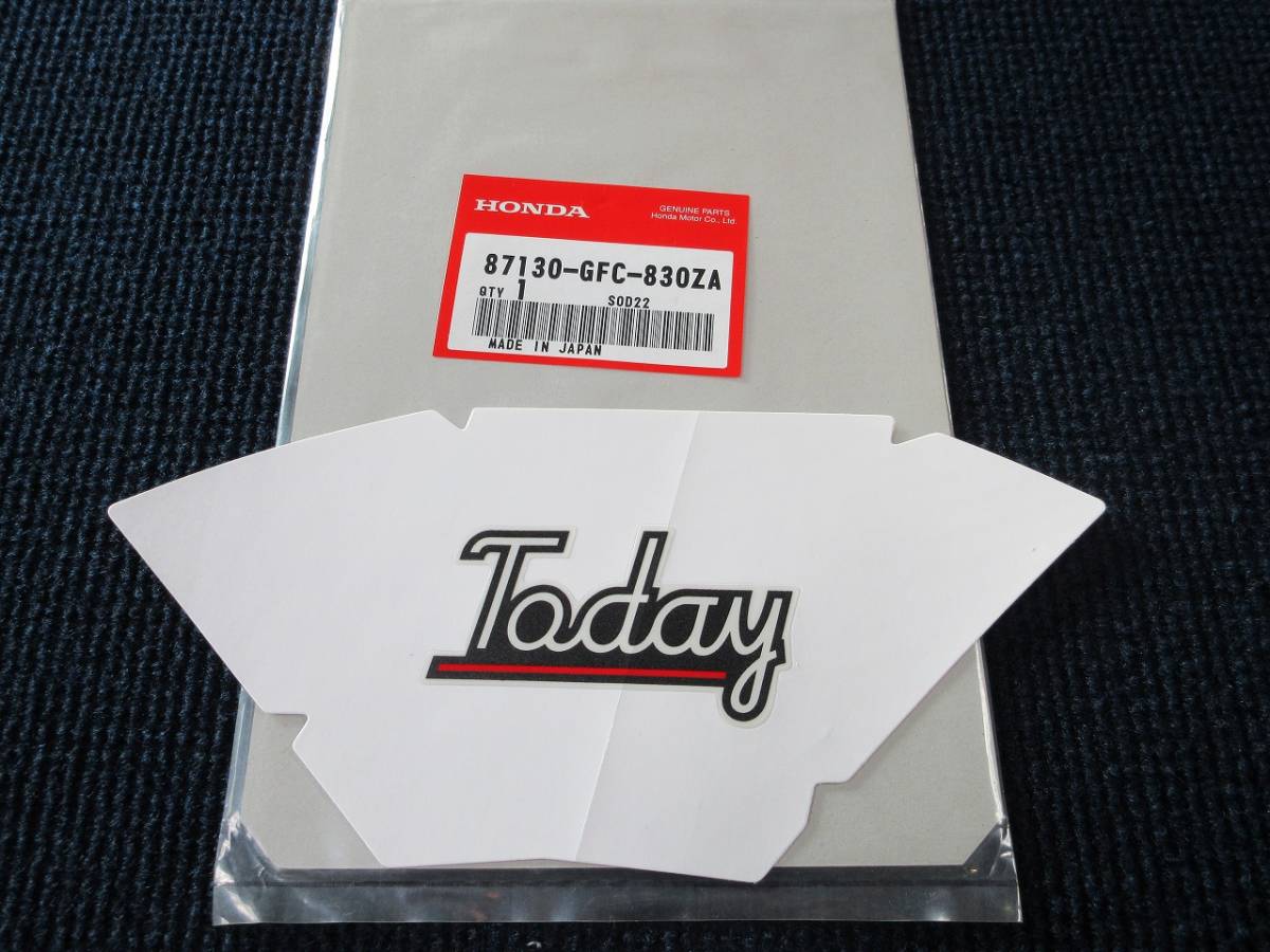 ① ホンダ 純正 トゥデイ シートカウル デカール 87130-GFC-830ZA ステッカー シール拍卖