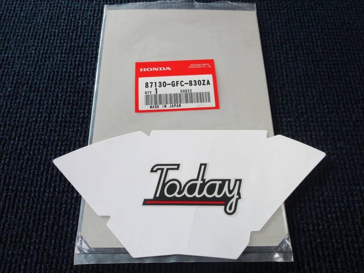 ② ホンダ 純正 トゥデイ シートカウル デカール 87130-GFC-830ZA ステッカー シール拍卖
