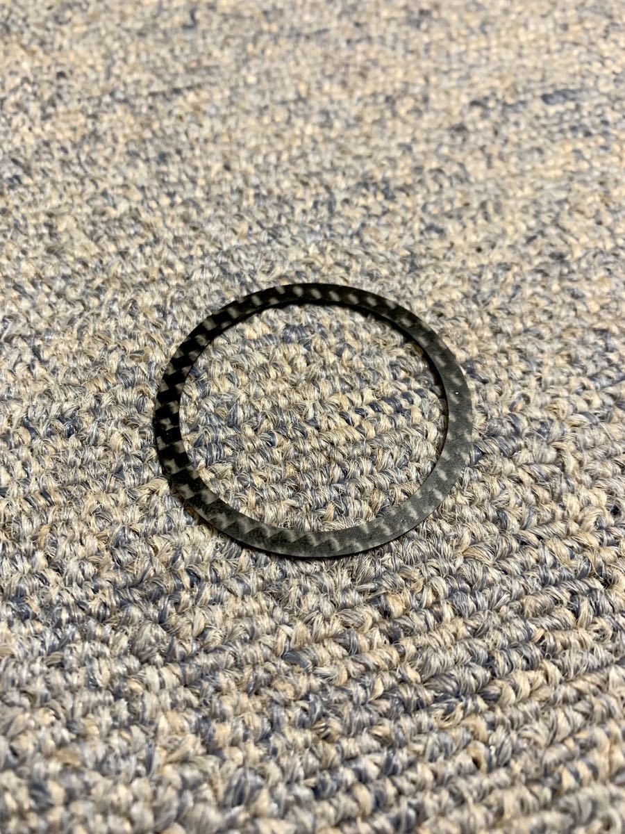 Brompton用 カーボン製スプロケットスペーサー & BBスペーサー 0.6mm 削り出し拍卖