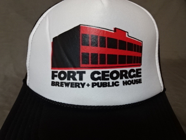 激レア USA購入 アメリカ企業モノ オレゴン州アストリア【IPA】地ビール会社【FORT GEORGE BREWERY】ロゴプリント入りメッシュCAP 中古良品拍卖