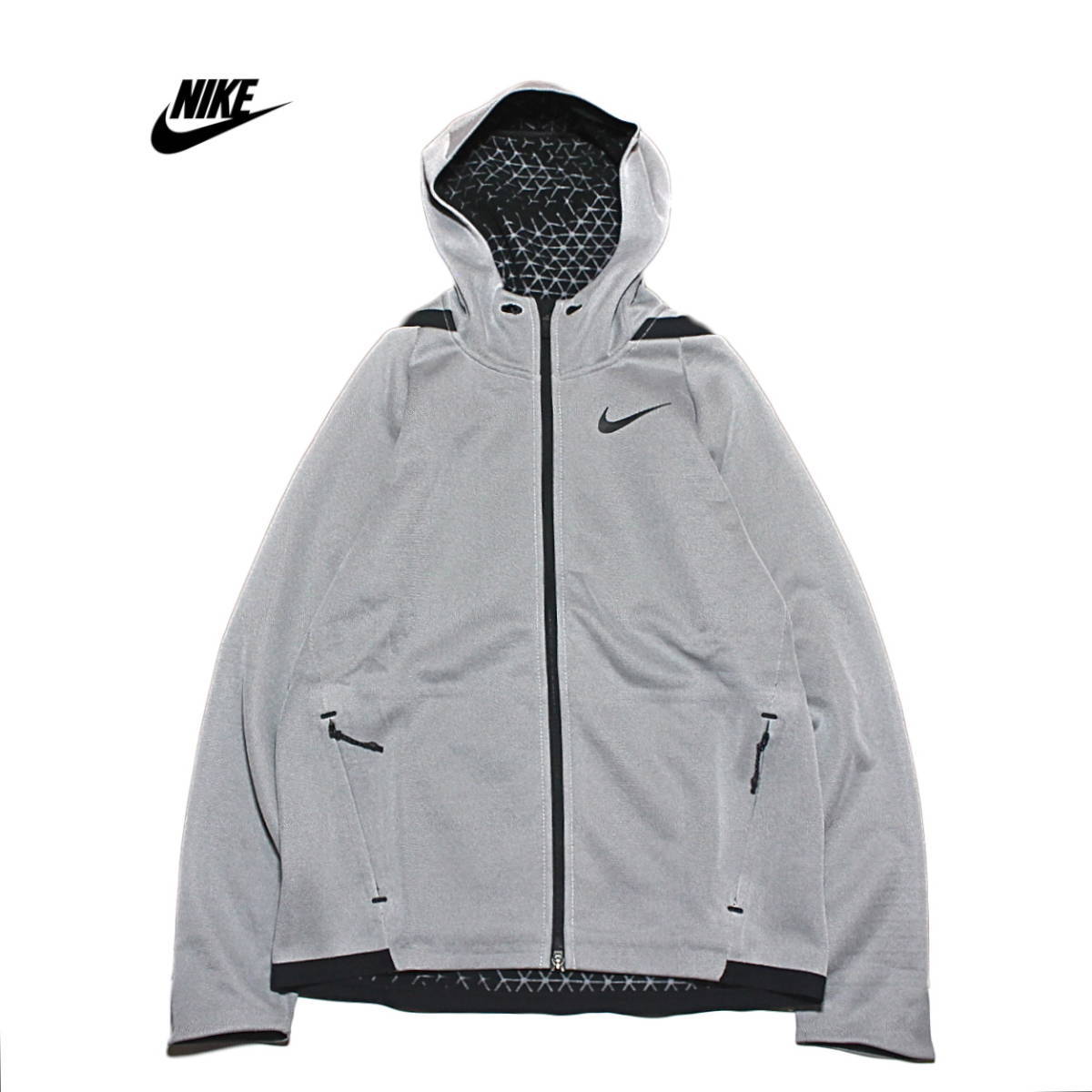 【新品】ナイキ サーマ スフィア フルジップ フーディ【100:灰】M NIKE NSW パーカー トレーニング ジム 裏起毛拍卖