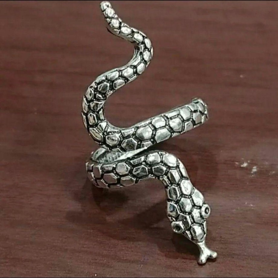 蛇 リング 指輪 シルバー スネーク メンズ レディース 爬虫類 13 14 15拍卖