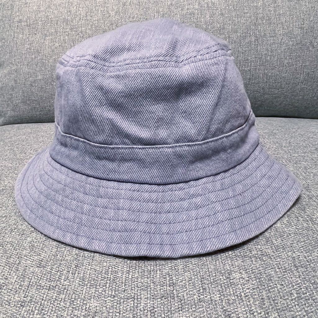 未使用品!バケットハット 水色 帽子 頭囲約58cm UV 紫外線遮蔽率90%以上拍卖