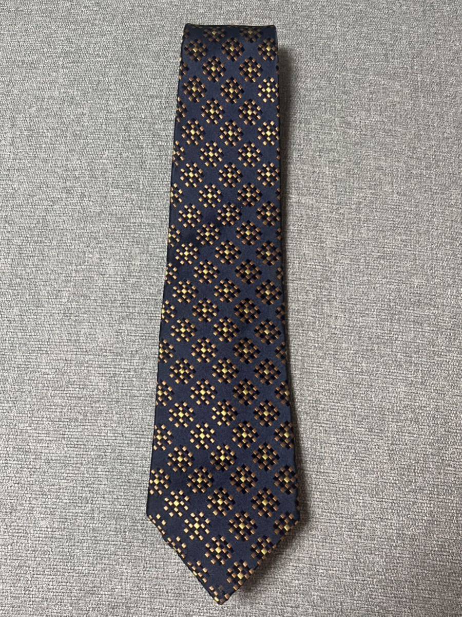鐘紡 kanebo Ad Unguem ネクタイ ブルー ネイビー 紺 紳士小物 服飾小物拍卖