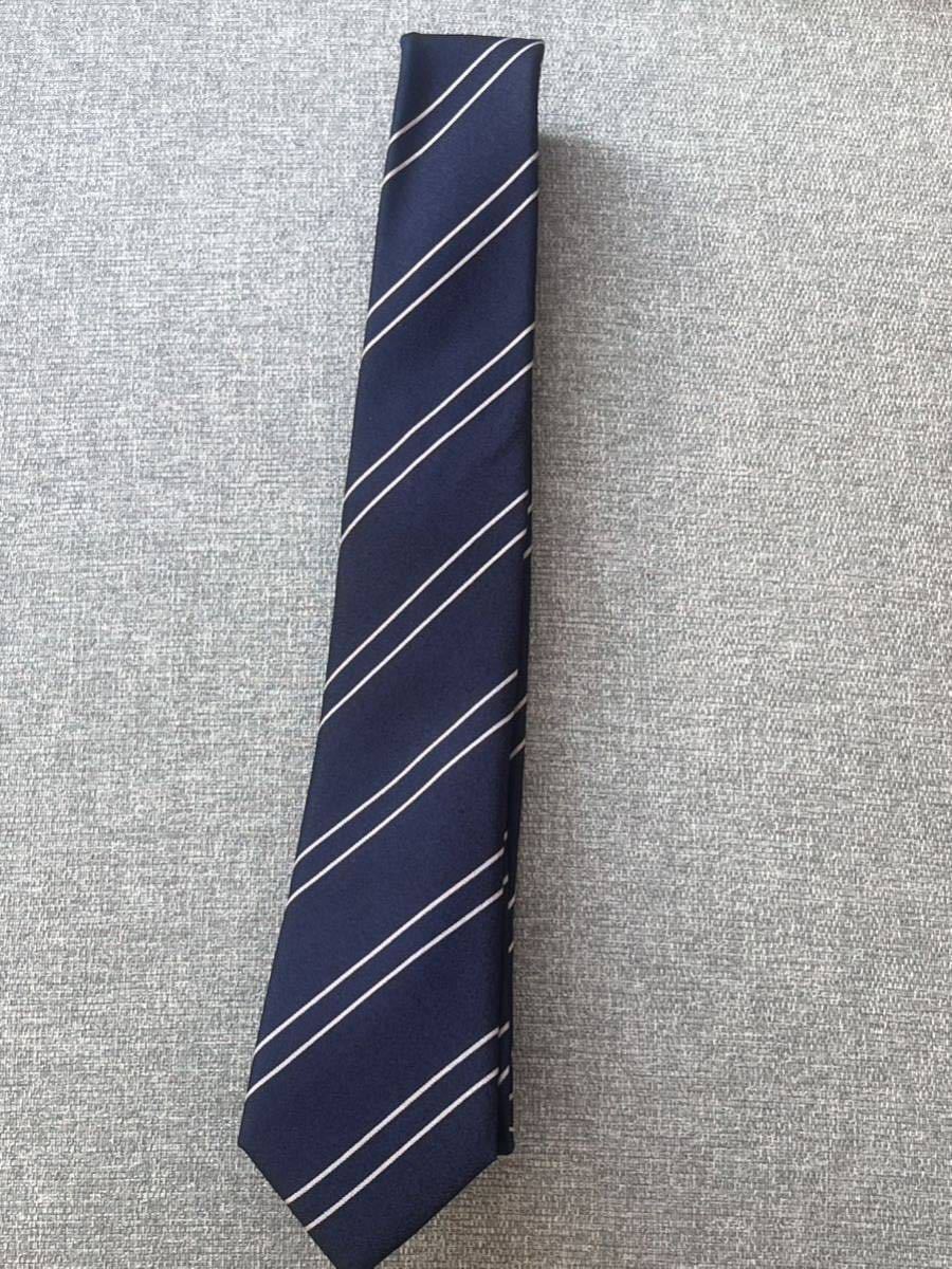 llll ネクタイ ストライプ ネイビー 紺 紳士小物 服飾小物拍卖