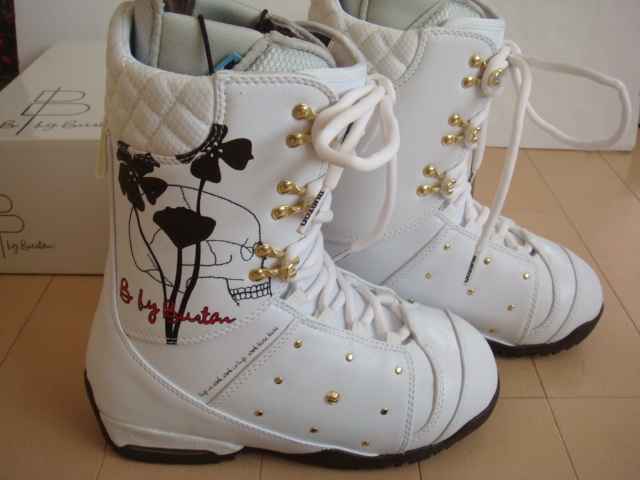 BURTON バートン スノーボード 限定モデル お花柄 ブーツ 白 ホワイト 6.5拍卖